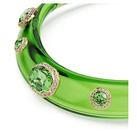 Choker, Mixed cuts, Green, Gold-tone plated by SWAROVSKI