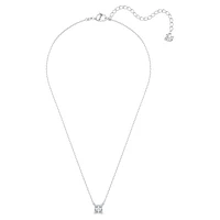 Matrix pendant, Square cut, Blue, Rhodium plated by SWAROVSKI