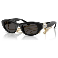 Sunglasses, Pillow shape, Black by SWAROVSKI