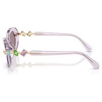 Sunglasses, Oval shape, Pink by SWAROVSKI
