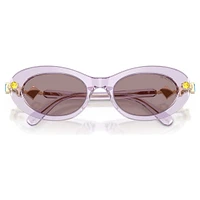 Sunglasses, Oval shape, Pink by SWAROVSKI