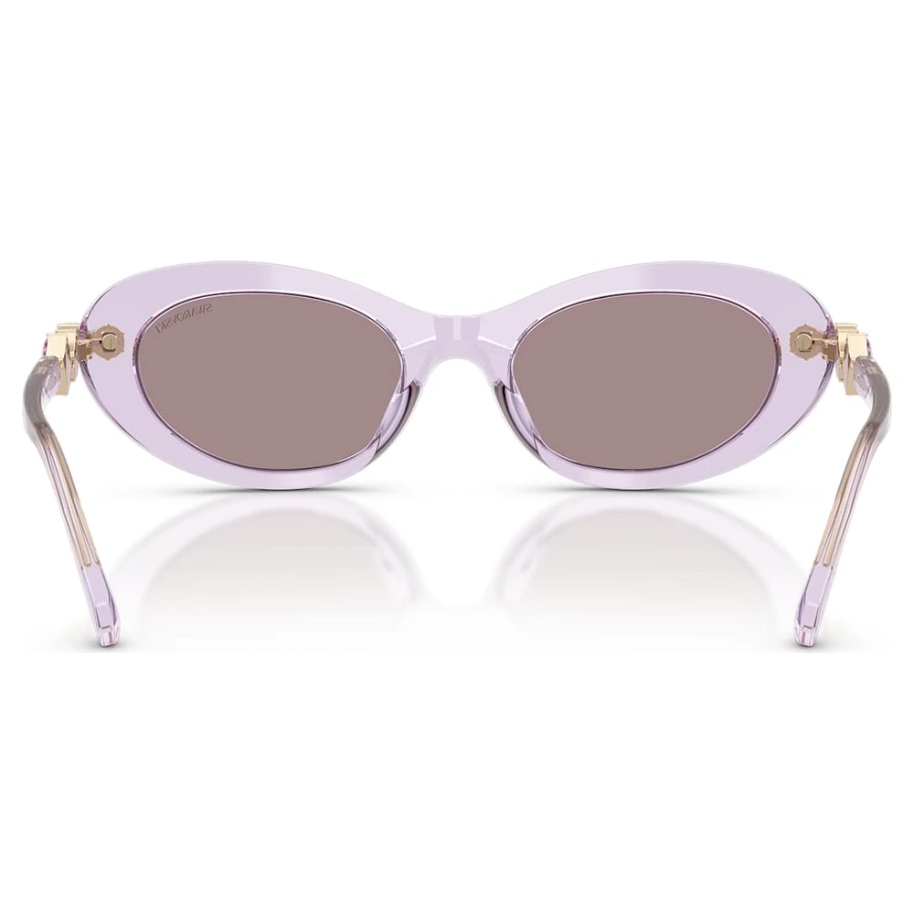 Sunglasses, Oval shape, Pink by SWAROVSKI