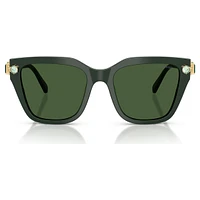 Sunglasses, Square shape, Green by SWAROVSKI
