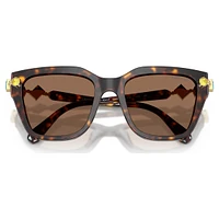 Sunglasses, Square shape, Brown by SWAROVSKI