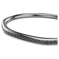 Dextera bangle, Octagon shape, Round cut, White, Ruthenium plated by SWAROVSKI