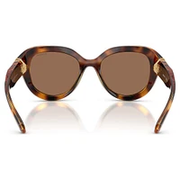 Sunglasses, Round shape, Brown by SWAROVSKI