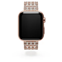 Princess strap, For Apple Watch® 40 mm & 41mm, Rose gold tone, Rose gold-tone finish by SWAROVSKI