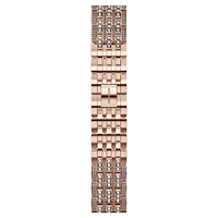 Princess strap, For Apple Watch® 40 mm & 41mm, Rose gold tone, Rose gold-tone finish by SWAROVSKI