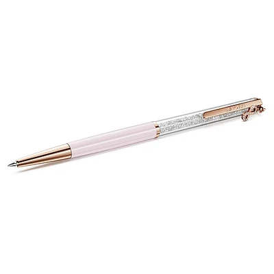 Crystalline ballpoint pen, Infinity, Pink lacquered, Rose gold-tone plated by SWAROVSKI