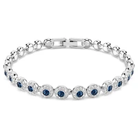 Una Angelic Tennis bracelet, Round cut, Blue