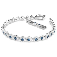 Una Angelic Tennis bracelet, Round cut, Blue