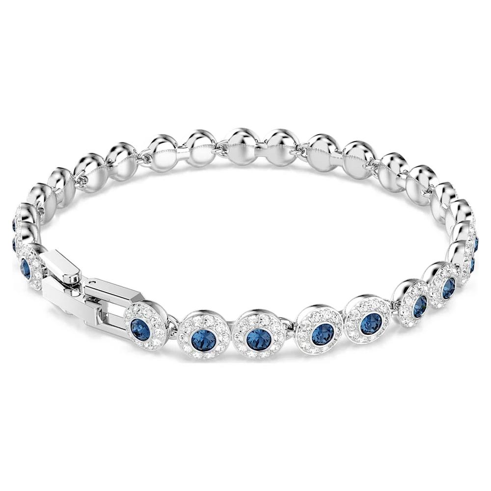 Una Angelic Tennis bracelet, Round cut, Blue