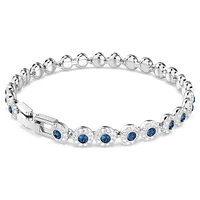 Una Angelic Tennis bracelet, Round cut, Blue