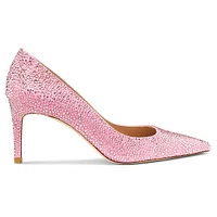 STUART WEITZMAN Stuart Power Shine pump, Pink by SWAROVSKI