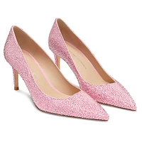 STUART WEITZMAN Stuart Power Shine pump, Pink by SWAROVSKI