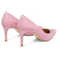 STUART WEITZMAN Stuart Power Shine pump, Pink by SWAROVSKI