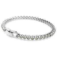 Imber Emily Tennis bracelet, Round cut, Black, Rhodium plated by SWAROVSKI