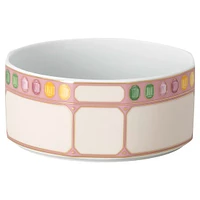 Idyllia cereal bowl, Porcelain, Crystal print motif, Gemstone, Multicolored by SWAROVSKI