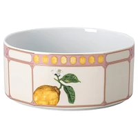 Idyllia bowl, Porcelain, Crystal print motif, citron, Small, Multicoloured by SWAROVSKI