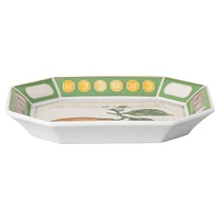 Idyllia tray, Porcelain, Crystal print motif, citron, Small, Multicoloured by SWAROVSKI