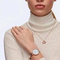 Cosmopolitan watch, Swiss Made, Metal bracelet, Rose gold tone, Rose gold-tone finish by SWAROVSKI