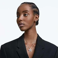 Stella set, Mixed cuts, Star, White, Rhodium plated by SWAROVSKI