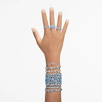 Vittore ring, Round cut, White, Silver-tone finish by SWAROVSKI