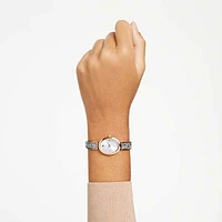 Crystal Rock oval watch, Swiss Made, Crystal bracelet, Rose gold tone, Rose gold-tone finish by SWAROVSKI