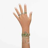 Idyllia bracelet, Butterfly, Multicolored, Gold-tone plated by SWAROVSKI
