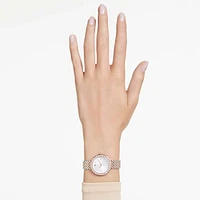 Matrix tennis 7-link watch, Swiss Made, Metal bracelet, Rose gold tone