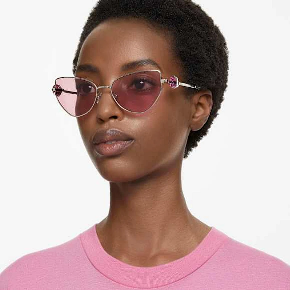Sunglasses, Cat-eye shape, SK7003, Pink by SWAROVSKI