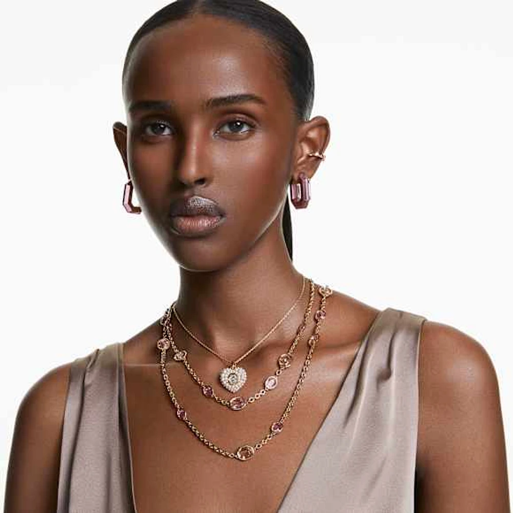 Lucent hoop earrings, Octagon shape, Small