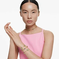 Chroma strandage, Octagon cut, Multicoloured, Gold-tone plated by SWAROVSKI