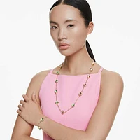 Chroma strandage, Octagon cut, Multicoloured, Gold-tone plated by SWAROVSKI