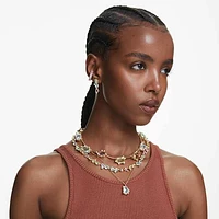 Gema pendant, Mixed cuts, Multicolored, Gold-tone plated by SWAROVSKI