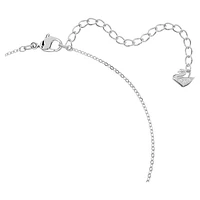 Creativity pendant, White, Rhodium plated by SWAROVSKI