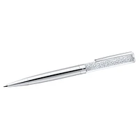 Crystalline ballpoint pen, Silver tone, Chrome plated by SWAROVSKI