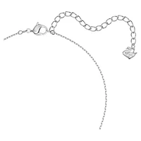 Magic pendant, Snowflake, White, Rhodium plated by SWAROVSKI