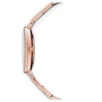 Cosmopolitan watch, Swiss Made, Metal bracelet, Rose gold tone, Rose gold-tone finish by SWAROVSKI