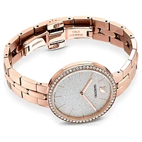 Cosmopolitan watch, Swiss Made, Metal bracelet, Rose gold tone, Rose gold-tone finish by SWAROVSKI