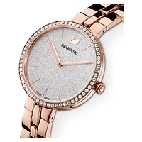 Cosmopolitan watch, Swiss Made, Metal bracelet, Rose gold tone, Rose gold-tone finish by SWAROVSKI