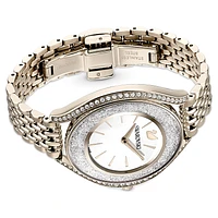 Crystalline aura watch, Swiss Made, Metal bracelet, Gold tone, Champagne gold-tone finish by SWAROVSKI