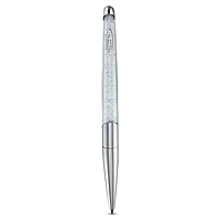 Crystalline ballpoint pen, Silver tone, Chrome plated by SWAROVSKI
