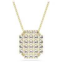 Exalta necklace, White, Gold-tone plated by SWAROVSKI