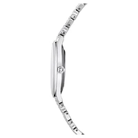 Attract watch, Swiss Made, Pavé, Metal bracelet, Silver tone, Stainless steel by SWAROVSKI