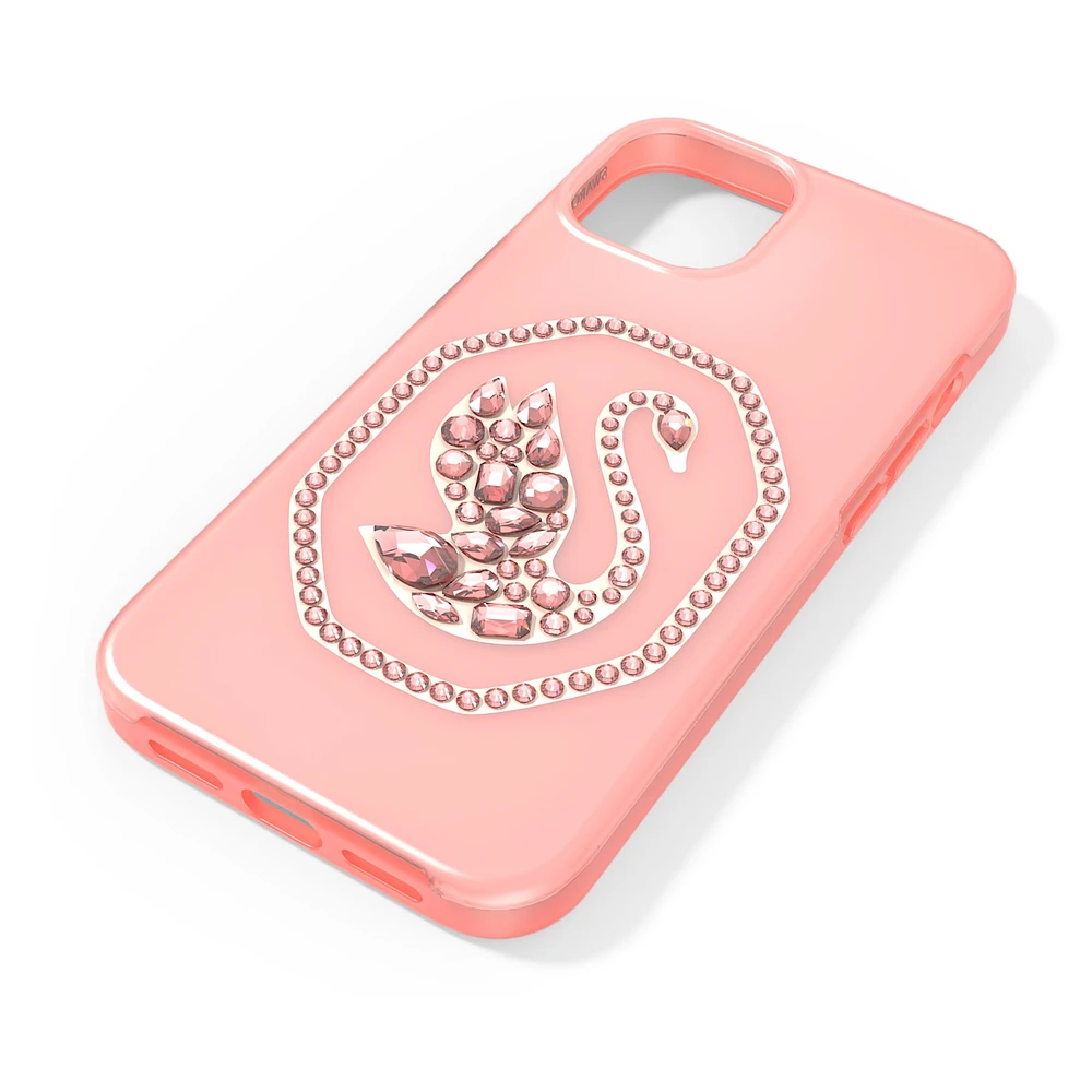 Smartphone case, Swan, iPhone® 13 Pro, Pale pink by SWAROVSKI