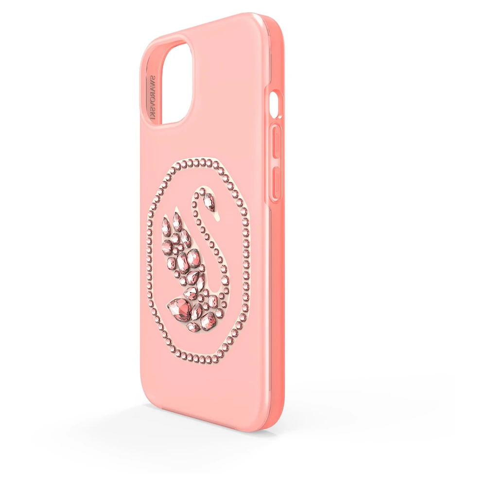 Smartphone case, Swan, iPhone® 13 Pro, Pale pink by SWAROVSKI