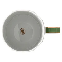 Signum mug with lid, Porcelain, Green by SWAROVSKI