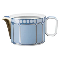 Signum teapot, Porcelain, Small, Blue by SWAROVSKI