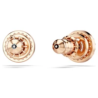 Constella stud earrings, Round cut, Pavé, White